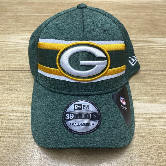 Green Bay Packers Baseball Cap New Era 39Thirty Fitted Hat NFL Small/ Medium - Picture 1 of 9